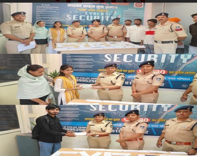 CEIR पोर्टल के माध्यम से थाना कमला नगर पुलिस को बड़ी सफलता, विभिन्न राज्यों से 51 गुम मोबाइल बरामद कर लौटाए गए वास्तविक मालिकों को