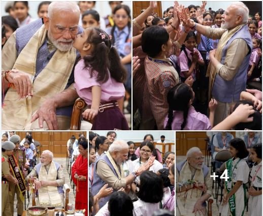 रक्षाबंधन पर प्रधानमंत्री नरेंद्र मोदी ने Gen-Alpha के साथ मनाया त्योहार, बच्चों से बंधवाई राखी