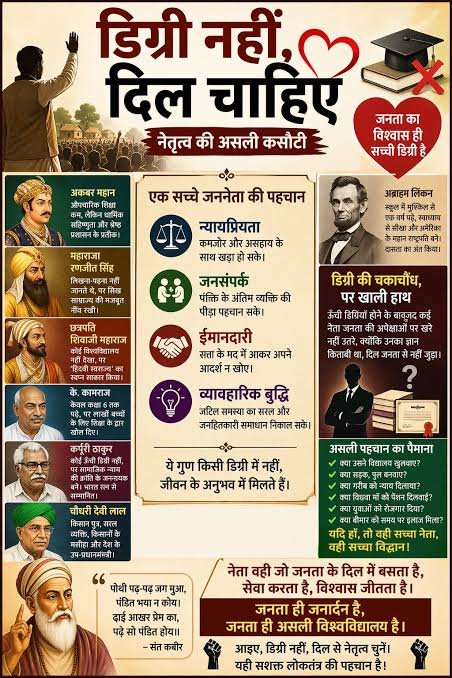 डिग्रियों से नहीं, जीवन की समझ और विवेकपूर्ण दृष्टि से तय होती है मनुष्य की वास्तविक पहचान